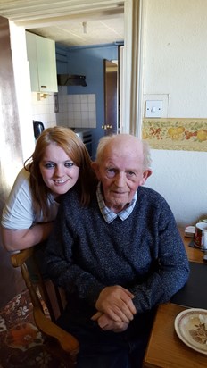 Me and my grandad at his home 