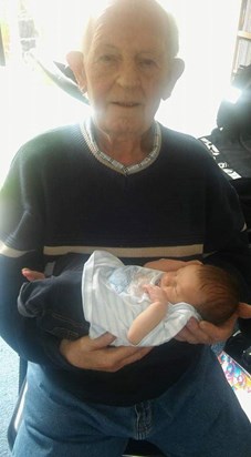 The day my grandad became great grandad. 
