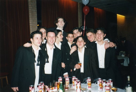 Xav at a black tie party in Leeds (approx 1995)