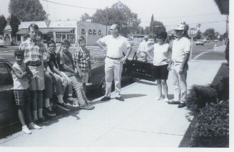 Carol Craig Erik Mike&Mark Lockwood MarkZ DonS Darlene&Ralph Lockwood  at Clovis Jun1966