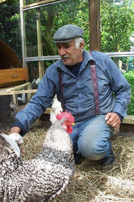Baba and the chickens 2009