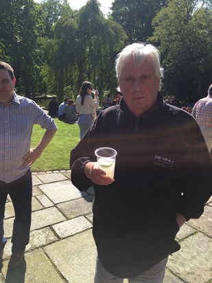 Peter at his Garden party in 2015