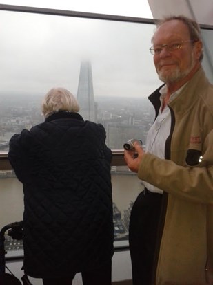 James and Anne on top of London