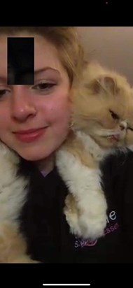 Screenshot off FaceTime of becca and kitty x