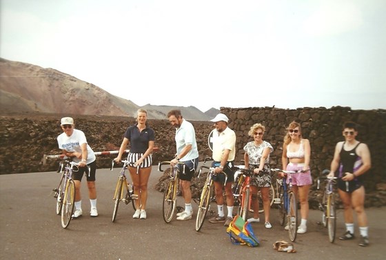 Cycling up to the Fire Mountains in Lanzarote
