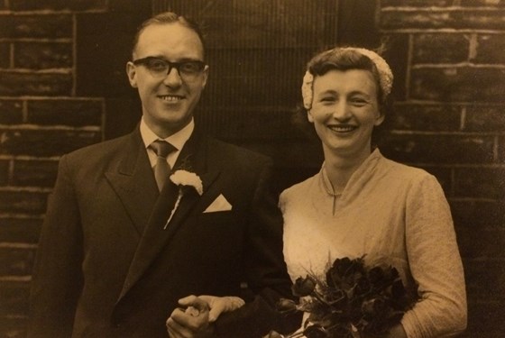 Dorothy and Jim’s wedding day.