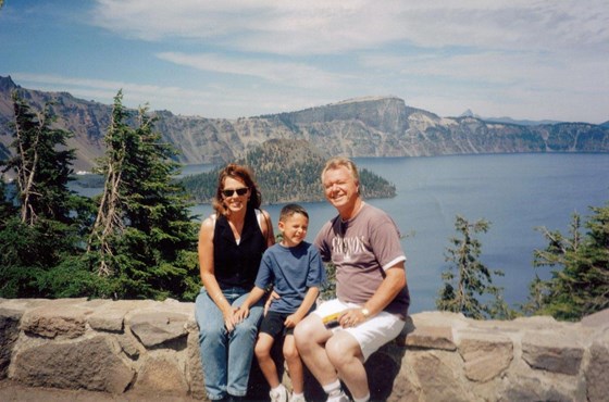 Monica, Rick and Papa Don - Crater Lake, OR