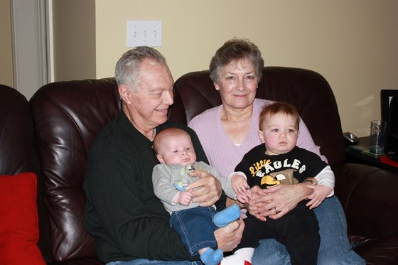 Christmas 2011 with Riley and Ryan, we miss you grandpa!