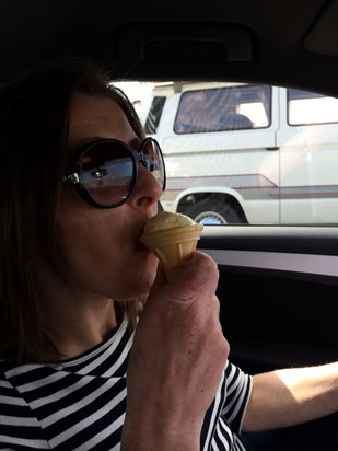 Isle of Wight 2014 ( that was my ice cream Sarah pinched ! )
