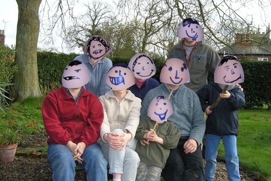 The eggstended Grover family... eggstraordinary eggsample of eggcelent times!