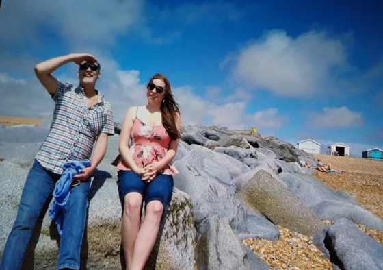 Spotting airplanes on the beach at Shoreham