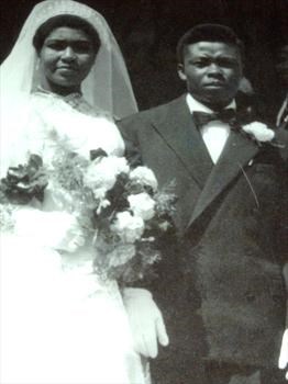 Alvin' Parents on their wedding day in 1960.