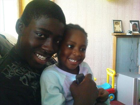 Proudly following in your footsteps - 'Uncle' Jamahl with his niece, Zoe. xx