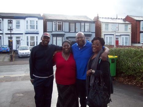 Peter, Maureen, Earl & Viv, paying tribute to you on your 50th Birthday. Liverpool. 14/11/2010. xxxx