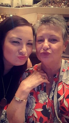 Mum and I trying to pout