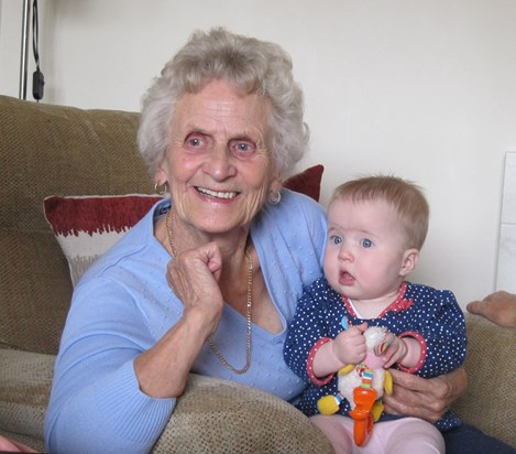 Abigail’s first trip to England for Granny Pegs 90th.