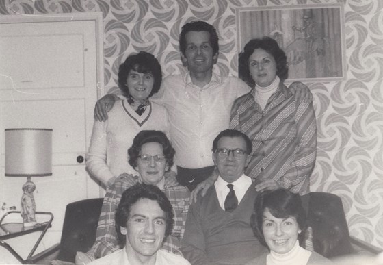 Roy with His Mum,Dad,Rose,Margaret,Netty and Richard
