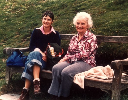Christine with her mother, Edna Salisbury