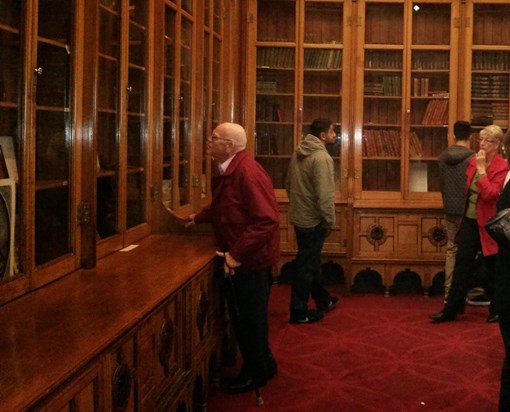 The literary Brian in the Shakespeare Room, Birmingham 