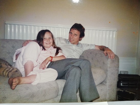 Always happy and relaxed in your company Dad! 1987??