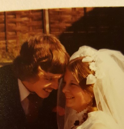 Our wedding day 1976. Xx 