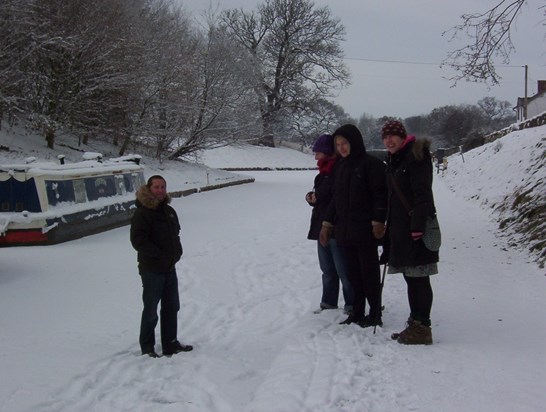 Ice walk, Whitchurch Canal
