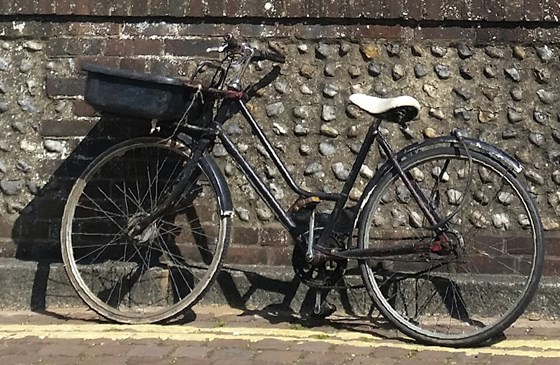 Eric's bike. A common sight around town for many years.