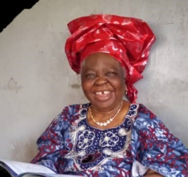 Grandma cheerful and smiling as always. (Christmas 2020)