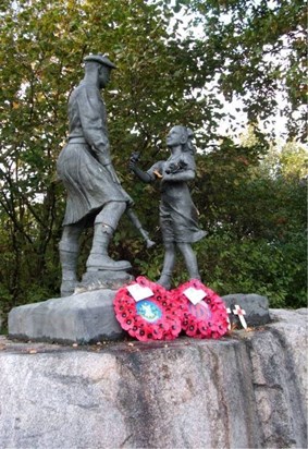 Schijndel, Netherlands Memorial to the liberating Highlands Regiments 1944.