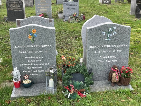 Thinking of you both this Christmas and the many happy memories of Christmas past