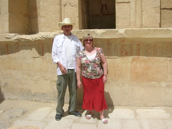 Pete and Fran in Egypt