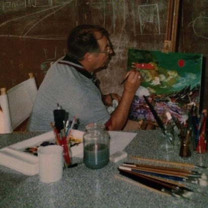 Dad Painting