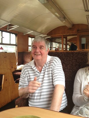 Happy to be on a steam train! Thanks for being our friend!
