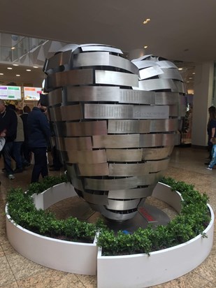 BHFoundation heart at Meadowhall 