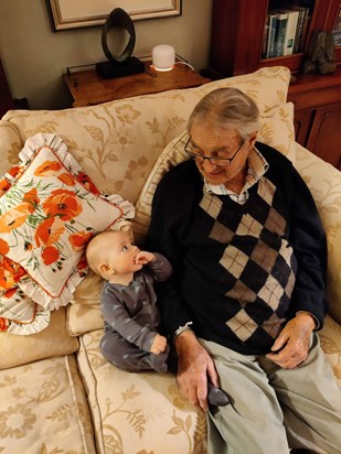 Philip and great grandson Oswin