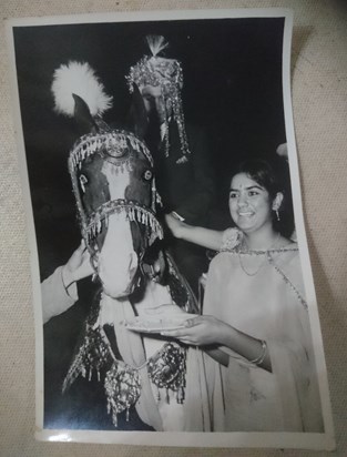 Aunty Simran in Shimla 1966, with Manjeet Chowdhury on his wedding day