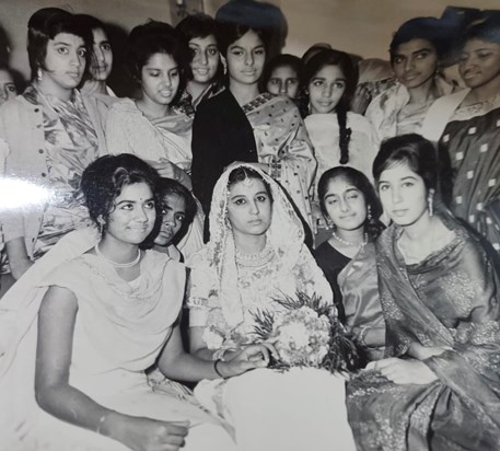 Simi at a friend’s wedding in 1965