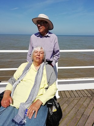 Happy memories of Ruth and Richard in Cromer on holiday with Mandy