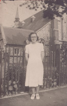 Gladys - St Matthews Church, Tarring Road, Worthing 1952 Age 18?