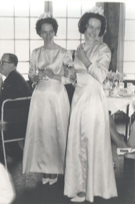 The bridesmaids. Miss M Chamberlain (Worthing) ? Miss J Stanford (Clapton)?