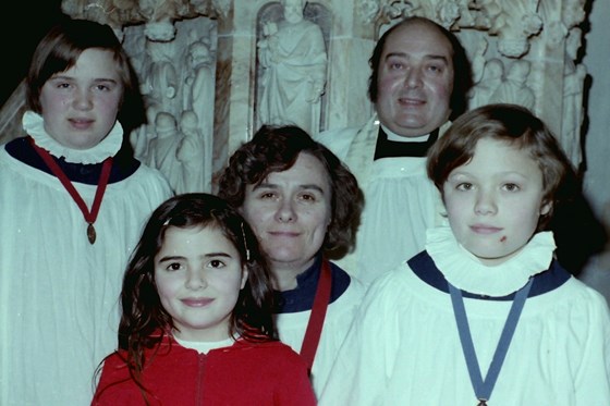 Family of choristers at St Paul's Weston