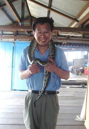Shuang the snake charmer, Vietnam 2010