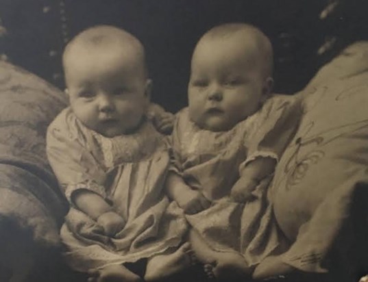 Marion and Ethel's first photo