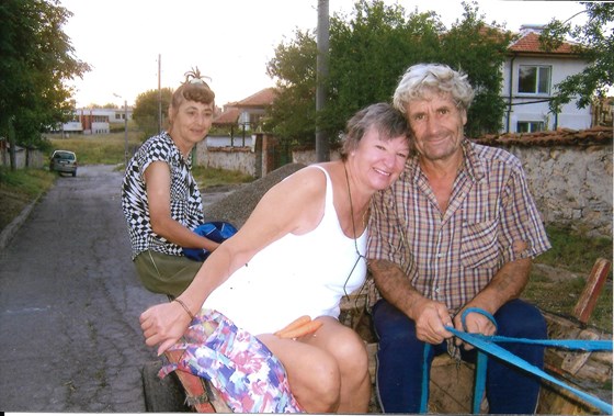 Mum with Stoyanka and Peycho
