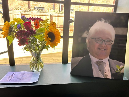 A lovely send off for Rick today. Thank you to everyone who was able to attend. A lot of very generous donations toward a charity close to Rick’s heart. 