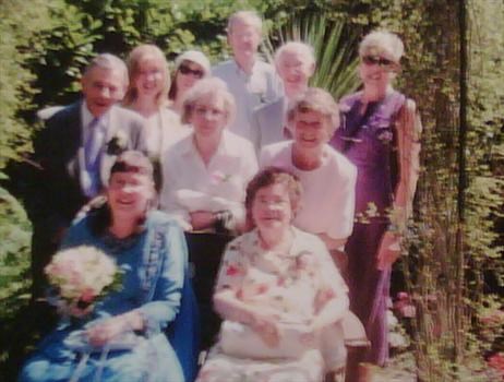 Debbie and family and friends at my wedding 2006