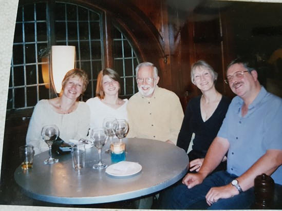 An evening for the science techs. at Coombe Lodge around 17 yrs ago