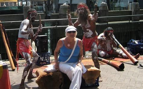 Val mixing with the locals in Sydney