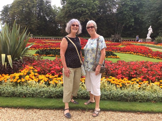 Shirley and me. A lovely day out at Waddesdon Manor National Trust. Xxx