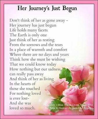 A beautiful poem that I thought was very appropriate.  xxx